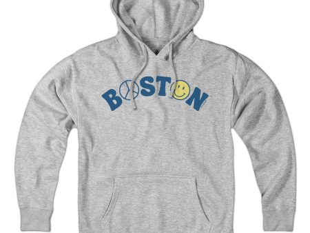 Boston Peace & Happiness Hoodie Online Hot Sale