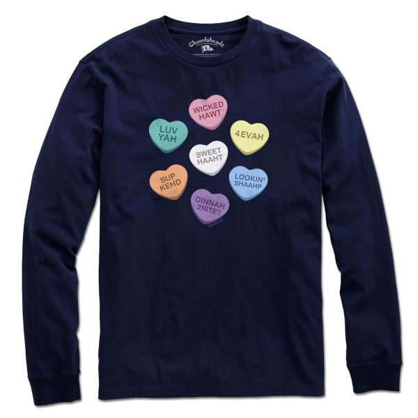 Boston Accent Candy Hearts T-Shirt Online Sale