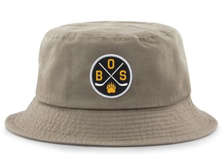 BOS Hockey Emblem Bucket Hat Fashion