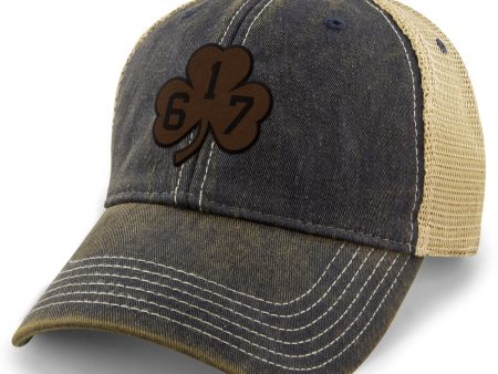 617 Shamrock Leather Patch Dirty Water Trucker Online Sale