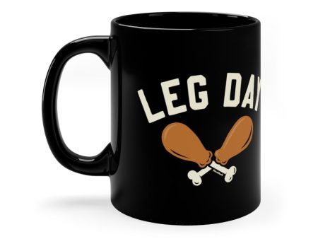 Leg Day 11oz Black Mug Online Sale