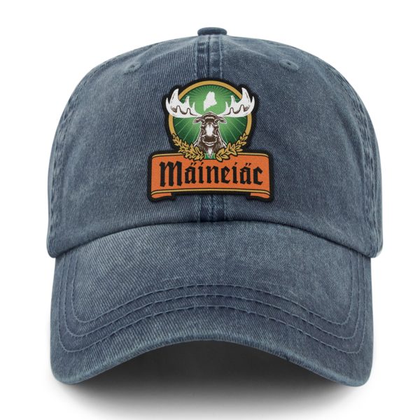 Maineiac Moose Washed Dad Hat on Sale