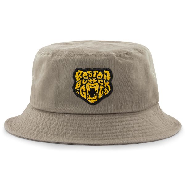 Boston Black & Gold Bear Bucket Hat Online now