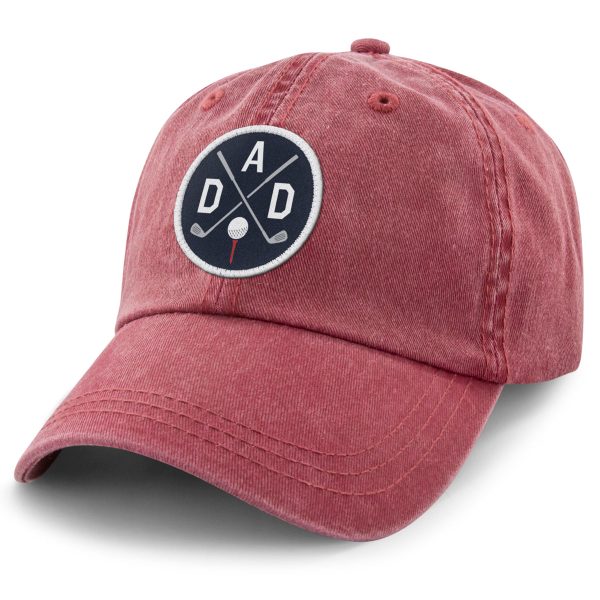 Golf DAD Patch Washed Dad Hat For Sale