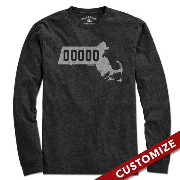 Custom Massachusetts Zip Code T-Shirt Hot on Sale