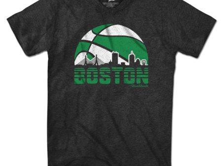 Boston Basketball Skyline T-Shirt Discount