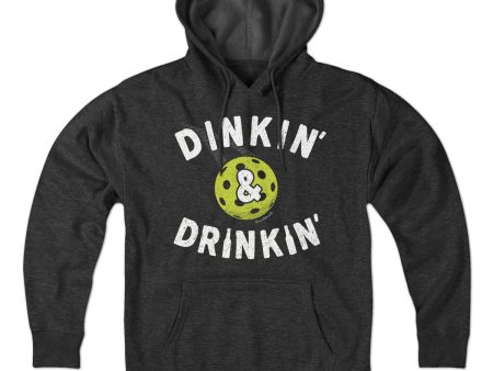 Dinkin  & Drinkin  Pickleball Hoodie Hot on Sale