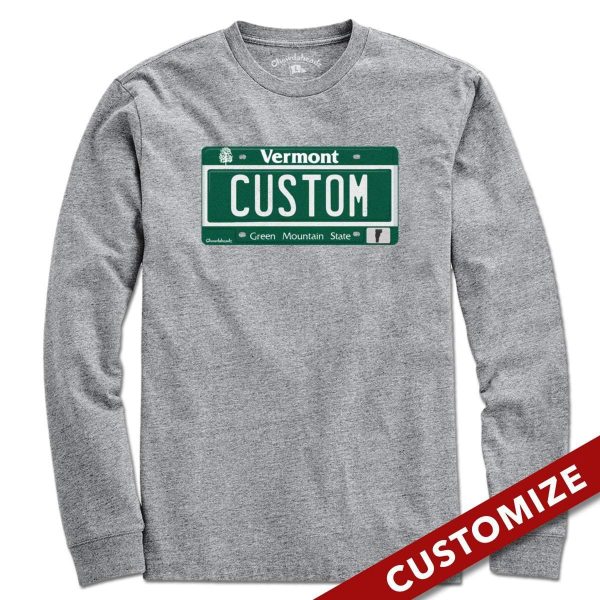 Custom Vermont License Plate T-Shirt Online Hot Sale