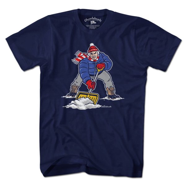 Three Point Stance Snow Shoveler T-Shirt Online