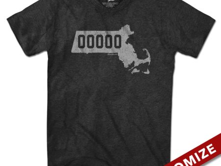 Custom Massachusetts Zip Code T-Shirt Hot on Sale