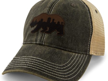 Boston Bear Skyline Leather Patch Dirty Water Trucker For Sale