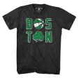 Boston Basketball Stacked T-Shirt Cheap