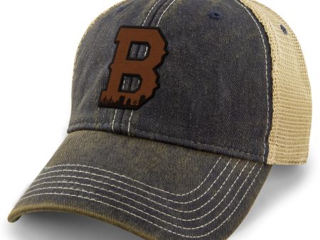 Boston B Skyline Leather Patch Dirty Water Trucker on Sale