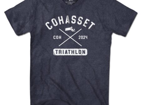 Cohasset Triathlon Arch Cross White T-Shirt Fashion