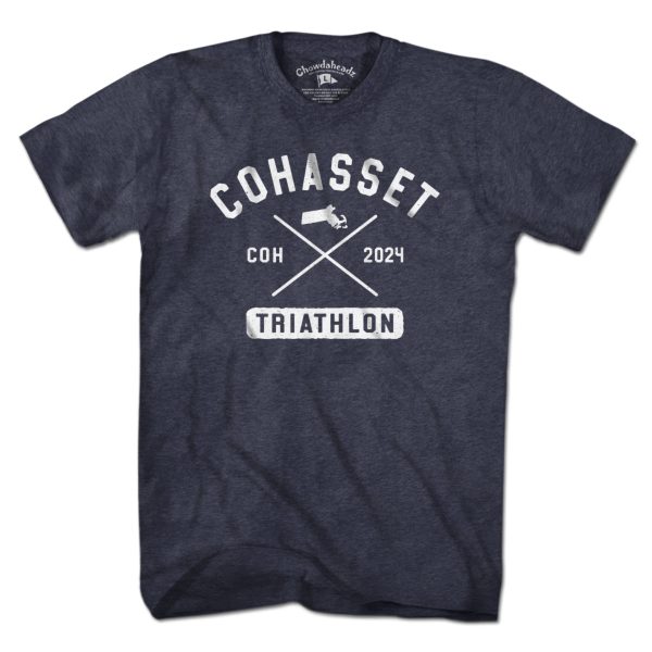 Cohasset Triathlon Arch Cross White T-Shirt Fashion