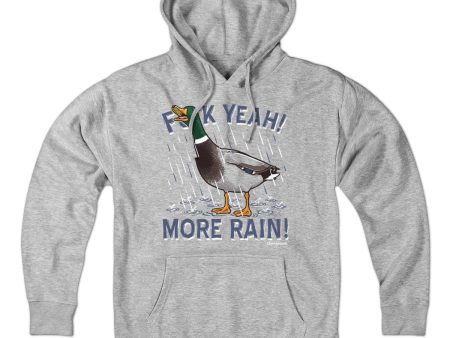 F Yeah! More Rain! Duck Hoodie For Discount