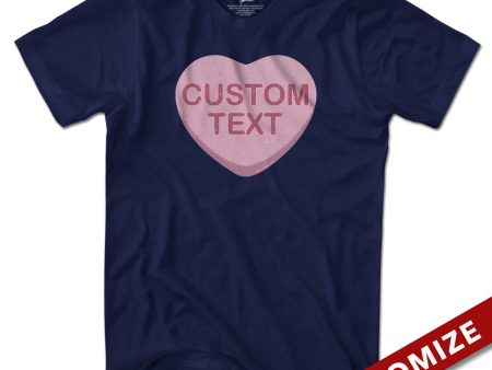 Custom Candy Heart T-Shirt Supply