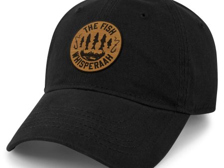 Fish Whisperaah  Wood Grain  Patch Dad Hat Online now