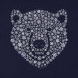 Snowflake Polar Bear Face Youth T-Shirt Supply