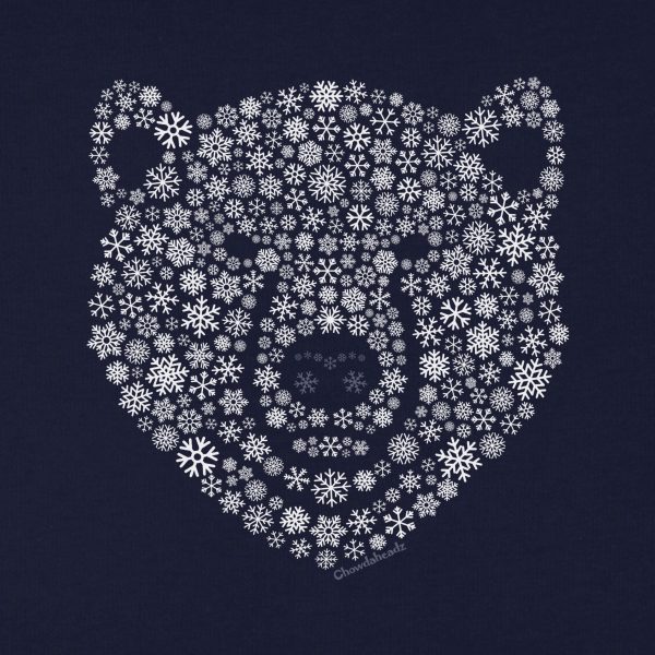 Snowflake Polar Bear Face Youth T-Shirt Supply