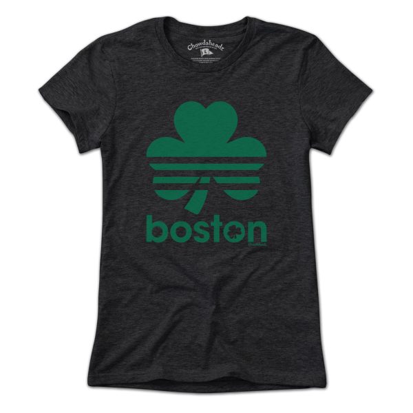 Boston Retro Shamrock Green Line T-Shirt For Sale