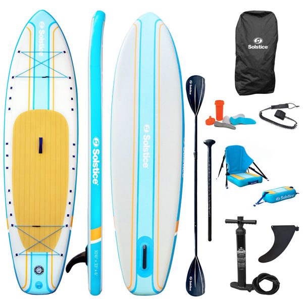 Solstice Watersports 10 6  Rambler Inflatable Stand-Up Paddleboard Kayak 2-In-1 Kit w Seat  Convertible Paddle - Orange [36201] Supply