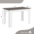 47 Inches Dining Table for Kitchen and Dining Room-Dark Gray Hot on Sale