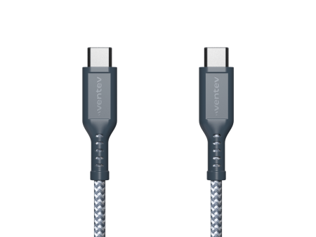 Ventev High Speed USB C to USB C Braided Cable with 2x the Copper for Faster Charging 6ft by Ventev Online