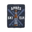 Apres Ski Team Sherpa Fleece Blanket For Sale