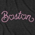 Boston Heart Script T-Shirt Online Sale