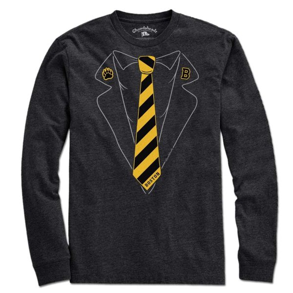 Boston Black & Gold Tie T-Shirt Discount