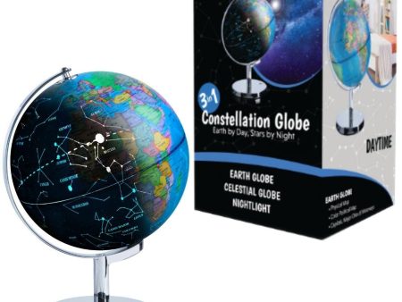 3-in-1 LED Constellation Globe by USA Toyz Online