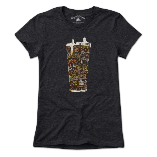 Boston Neighborhood Pint Glass T-Shirt Online now