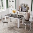 47 Inches Dining Table for Kitchen and Dining Room-Dark Gray Hot on Sale