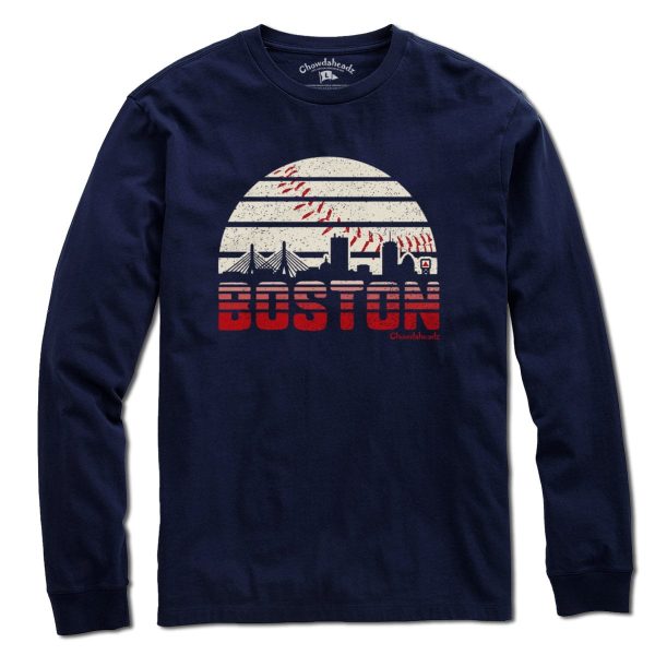 Boston Baseball Skyline T-Shirt Online