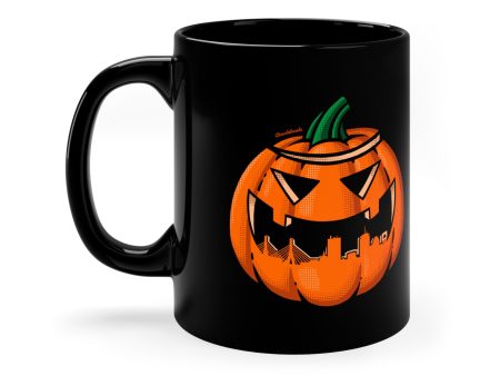 Boston Skyline Jack O  Lantern 11oz Coffee Mug Discount