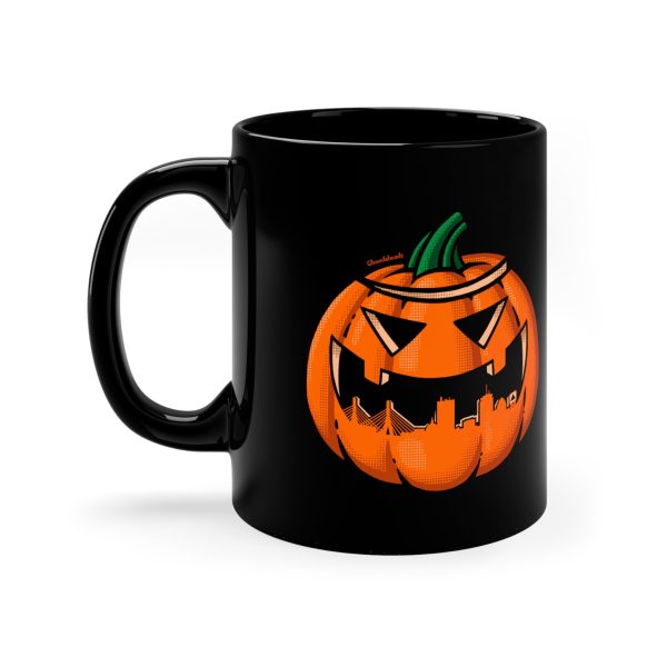 Boston Skyline Jack O  Lantern 11oz Coffee Mug Discount