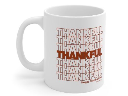 Thankful Repeat Thanksgiving 11oz Coffee Mug For Sale