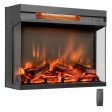 23-inch 3-Sided Electric Fireplace Insert with Remote Control-Black Online Hot Sale