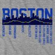 Boston Skyline Run Route T-Shirt Online Hot Sale