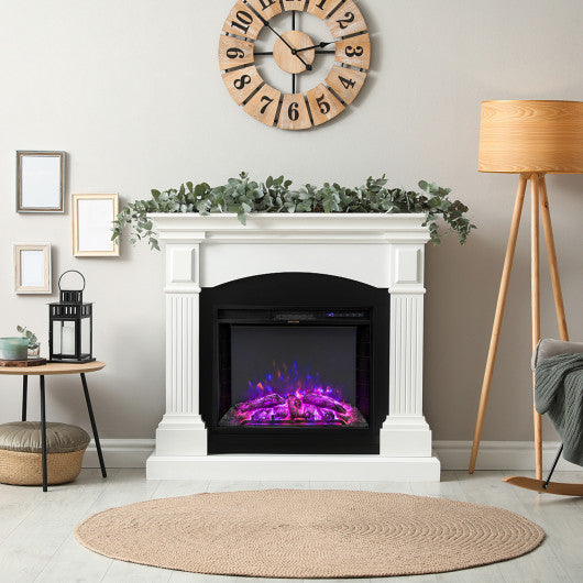 26 Inch Recessed Electric Fireplace with Adjustable Flame Brightness For Cheap