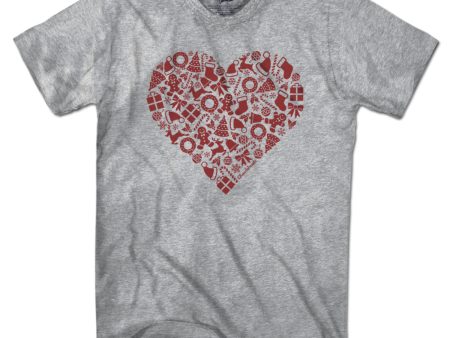 Christmas Icons Heart T-Shirt Online Sale