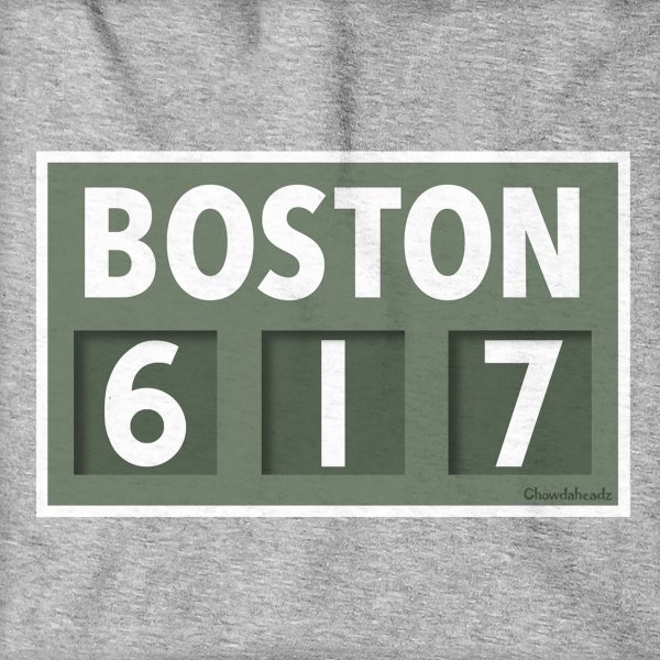 Boston 617 Scoreboard Hoodie Discount