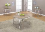 19  Gray And Brown Wood And Stainless Steel Round End Tables Online