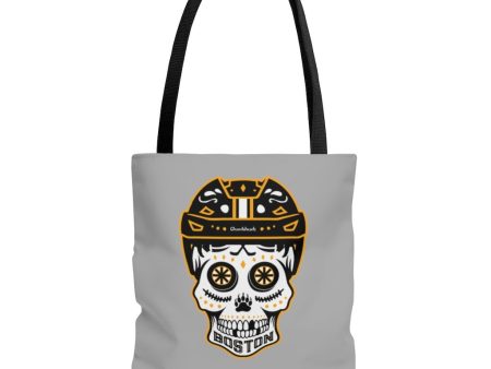 Boston Black and Gold Dead Head Tote Bag For Sale