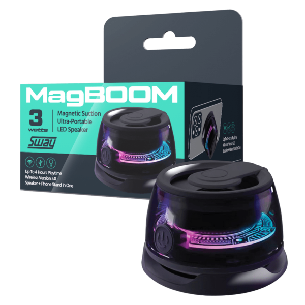 Sway MagBoom LED Magnetic Bluetooth Speaker by Sway Hot on Sale