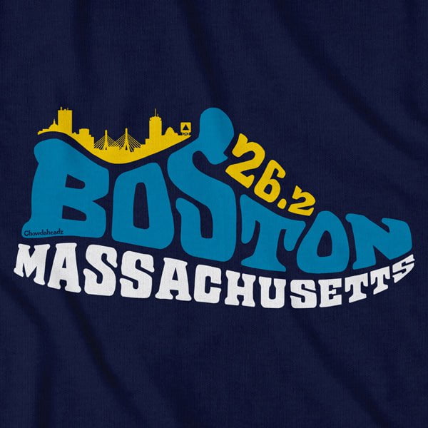 Boston Mass 26.2 Sneaker T-Shirt Online now