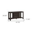 48  Brown Open Shelving TV Stand Fashion