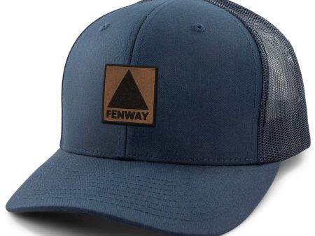 Fenway Leather Patch Classic Snapback Trucker Hot on Sale