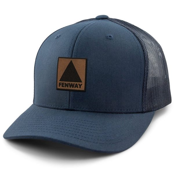 Fenway Leather Patch Classic Snapback Trucker Hot on Sale